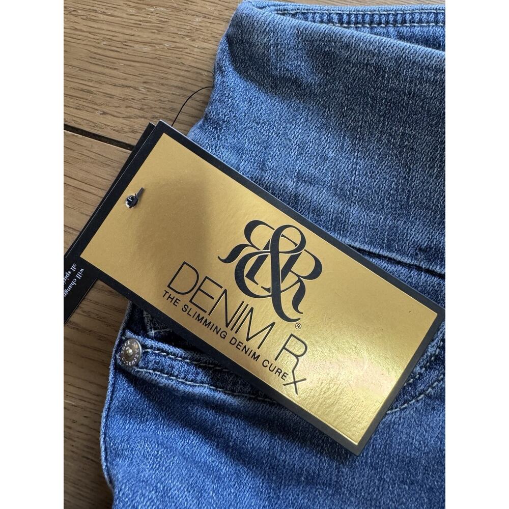 Rock & Republic Denim Rx The Slimming Cure Cuff Jeans Women Sz 4 Cuff Bottom NWT - Picture 10 of 15